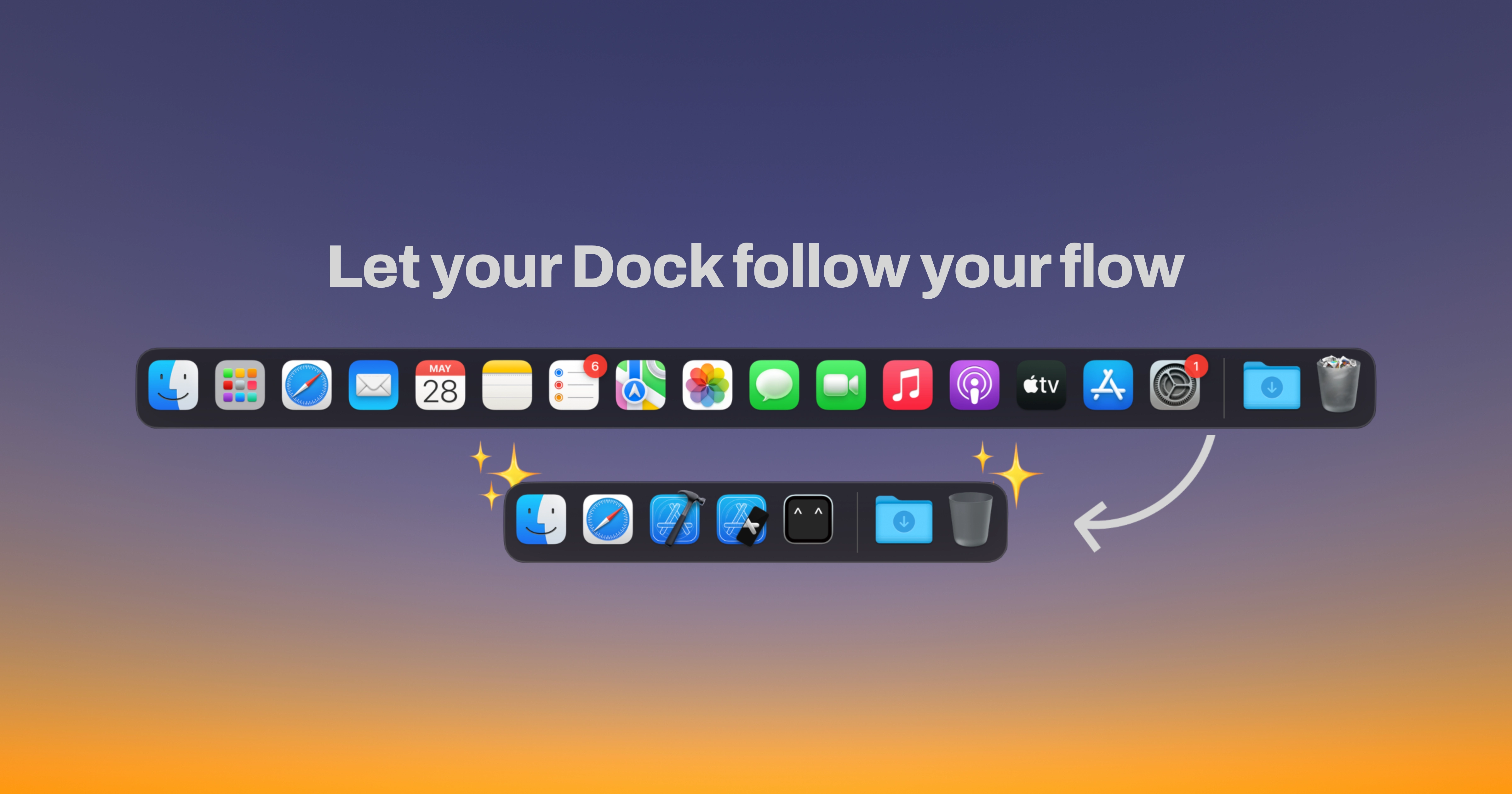 Modoki - Switch docks automatically